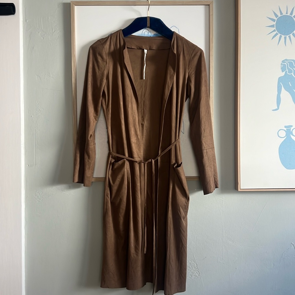 Joe Brand Max Studio faux suede duster sz Small